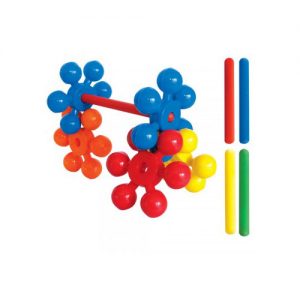 Estrella gigante de colores con poste