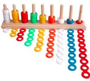 Ábaco vertical 9 hileras 90 pzs.