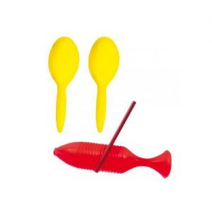 Par de maracas con güiro