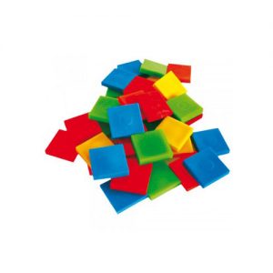 Ficha matemática cuadrada