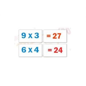 Domino en Madera (Tablas de Multiplicar)