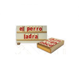 Caja de Letras Mayúsculas con Atril
