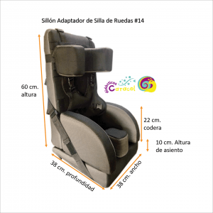 Asiento (Sillón) Posicionador Postural adaptador de silla de Ruedas #14