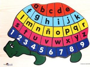 Rompecabezas Tortuga Números y Letras