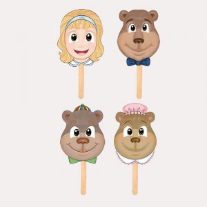 Máscaras para Cuentos Ricitos de Oro