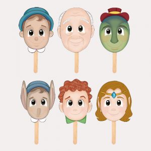 Máscaras para Cuentos Pinocho