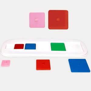 Resaque Decreciente de Cuadros de Plástico